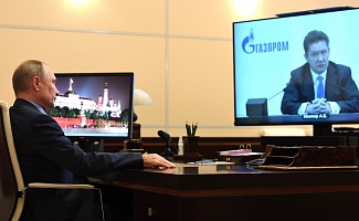 Состоялась рабочая встреча Владимира Путина и Алексея Миллера